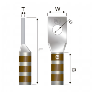 Terminal En Cobre Estañado 2 AWG