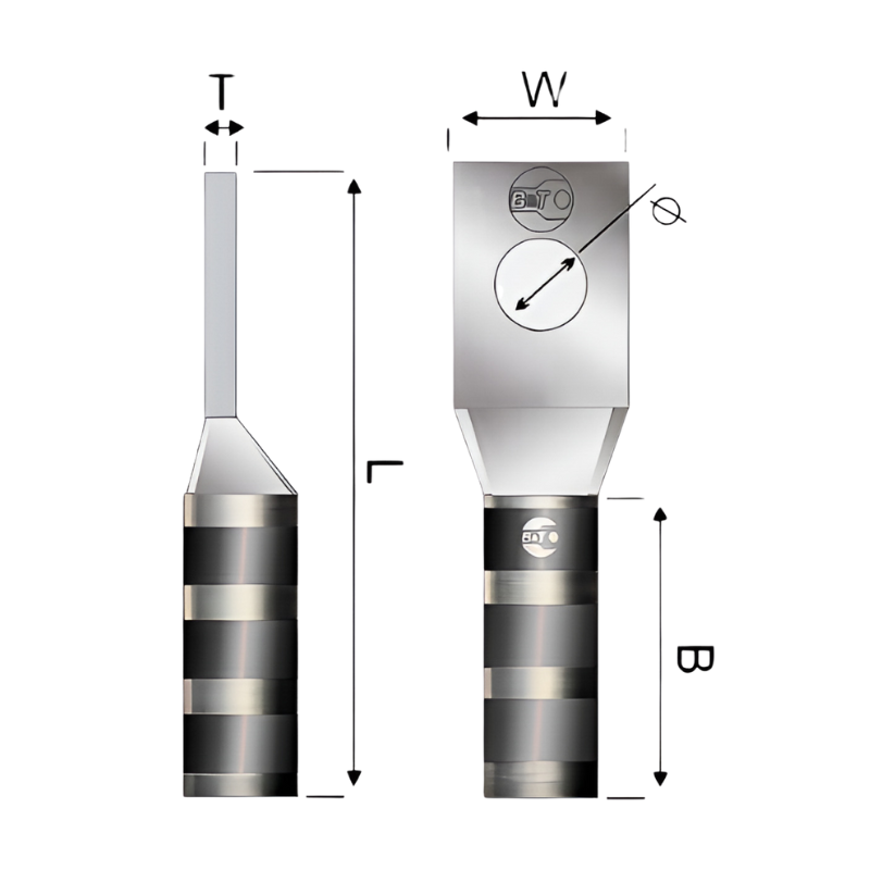 Terminal En cobre Estañado 2/0 AWG