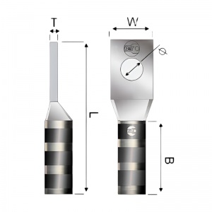 Terminal En cobre Estañado 2/0 AWG