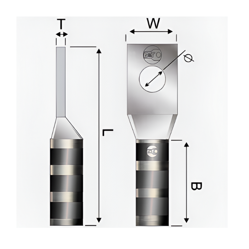 Terminal En Cobre Estañado 750 Kcmil