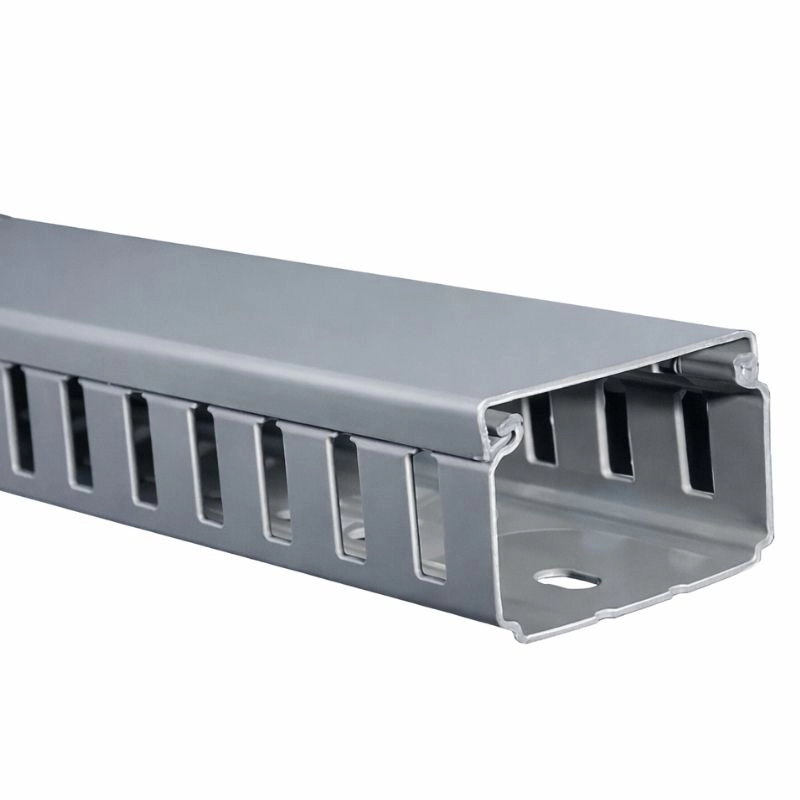 Canaleta Ranurada Gris 25mm x 40mm