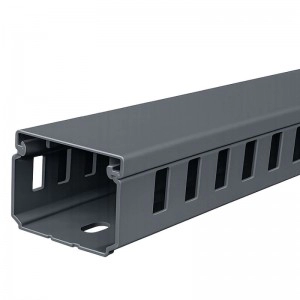 Canaleta Ranurada Negro 60mm x 40mm