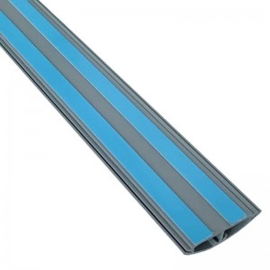 Canaleta de Piso  60mm x 13mm  Curva / Bicolor