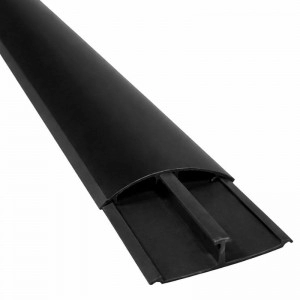 Canaleta de Piso  60mm x 13mm Curva / Negro
