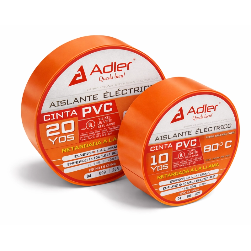 Cinta Aislante PVC - Retardada a la llama / Naranja