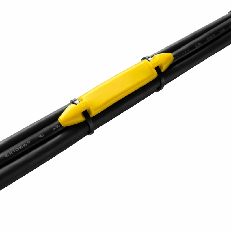 Marcador para multiconductores amarillo sin impresión