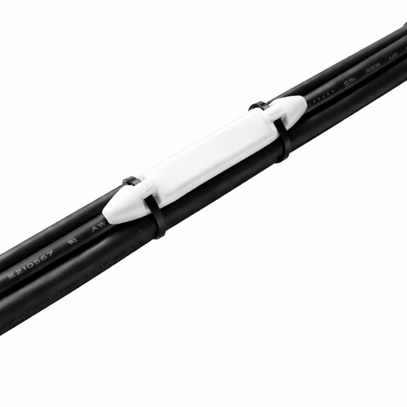 Marcador para multiconductores blanco sin impresión