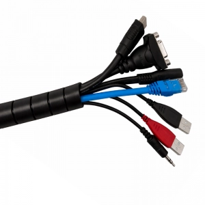 Espiral Plastico / Negro - 6mm