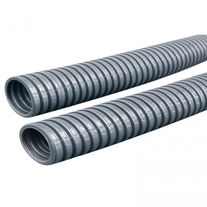 Coraza Uso Eléctrico - Isynylon Libre de Halógeno / Gris (17mm) Cerrada