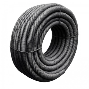 Coraza Uso Eléctrico - Isynylon Libre de Halógeno / Gris (22mm) Cerrada