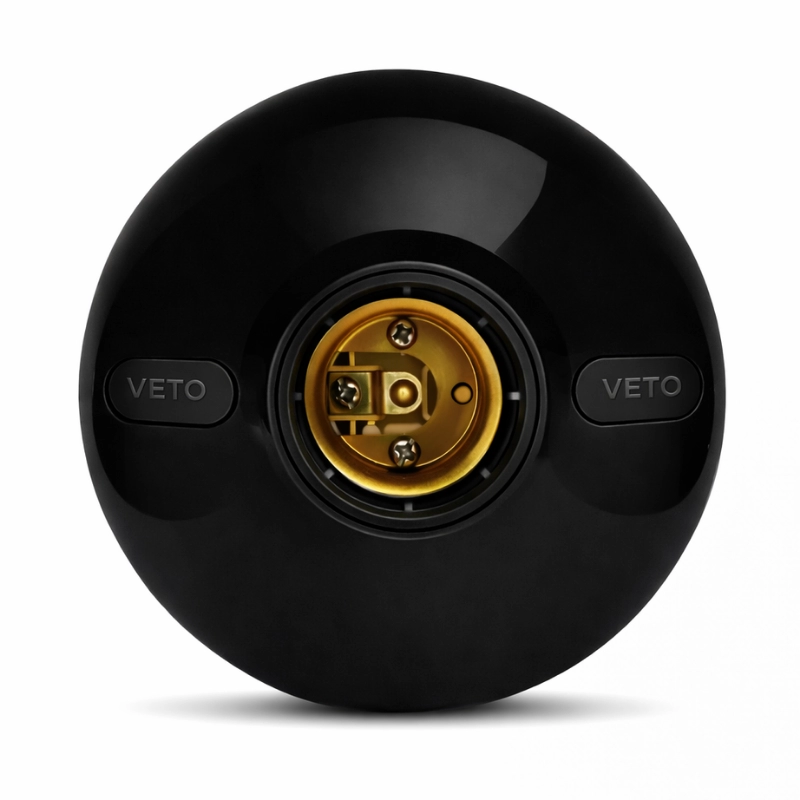 Plafon E27 para LED / Negro