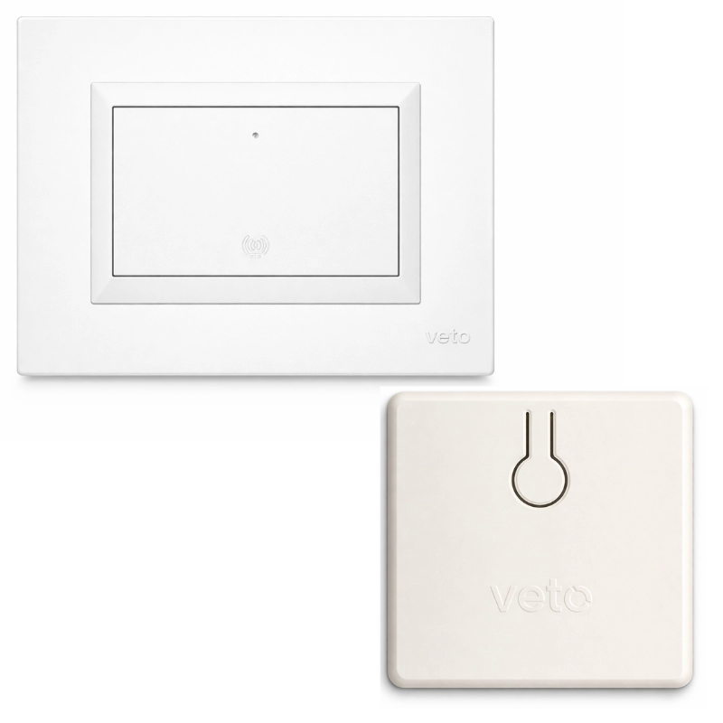 Kit interruptor kinetico simple + mini switch / Blanco