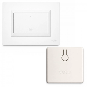 Kit interruptor kinetico simple + mini switch / Blanco