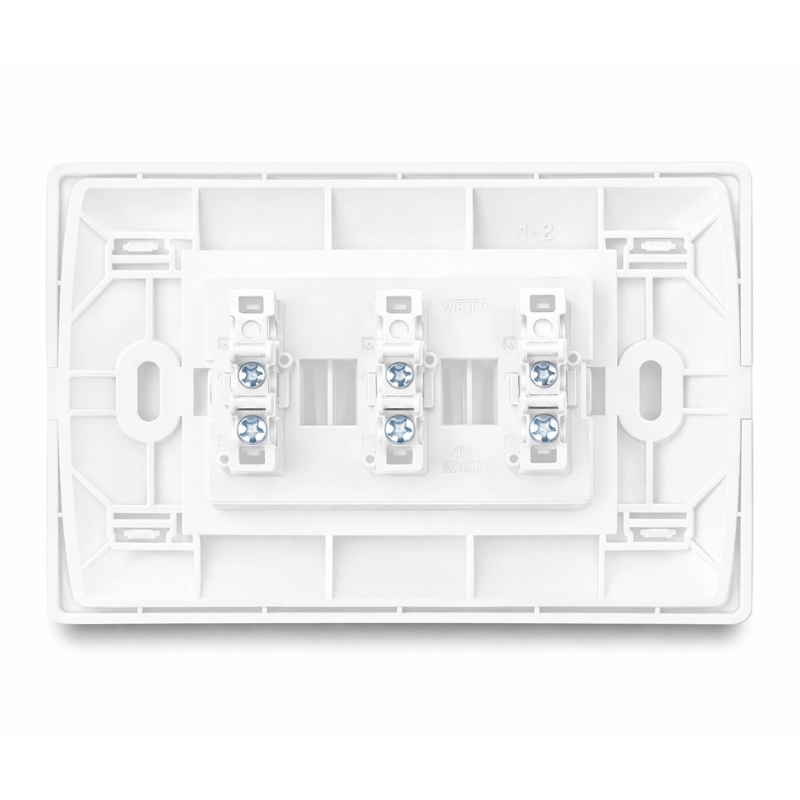 Interruptor triple NO neon balancin ancho