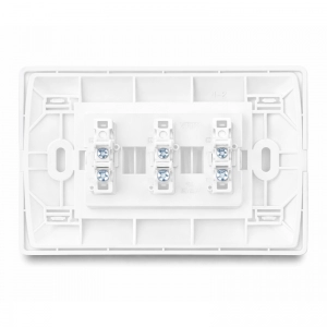 Interruptor triple NO neon balancin ancho