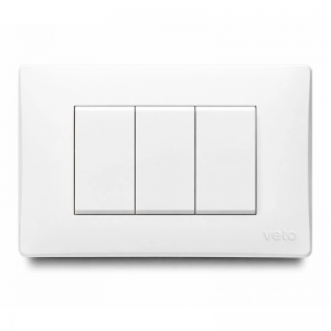 Conmutador triple NO neon balancin ancho