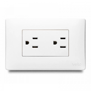 Tomacorriente doble amer 2P+E