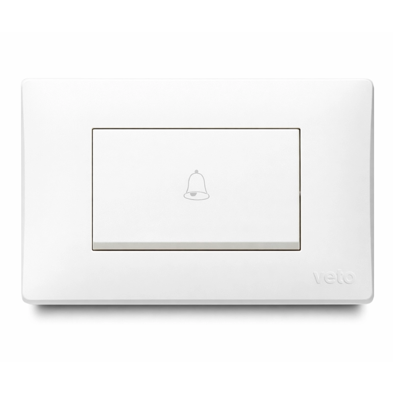 Pulsador de timbre simple NO neon balancin ancho