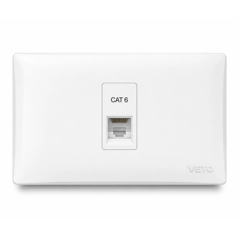 Jack datos RJ45 cat6 / Blanco