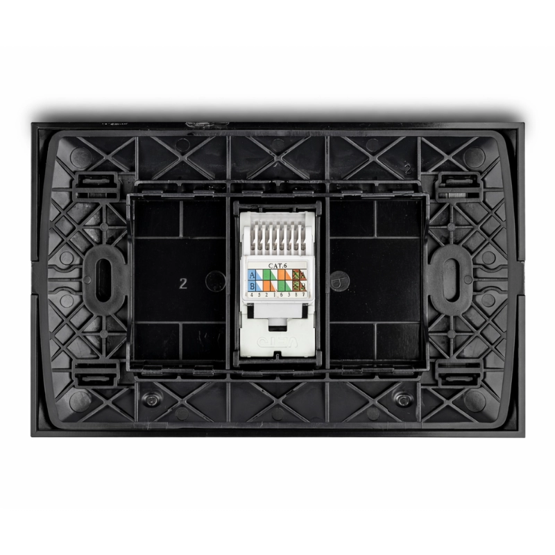 Jack datos RJ45 cat6 / Negro