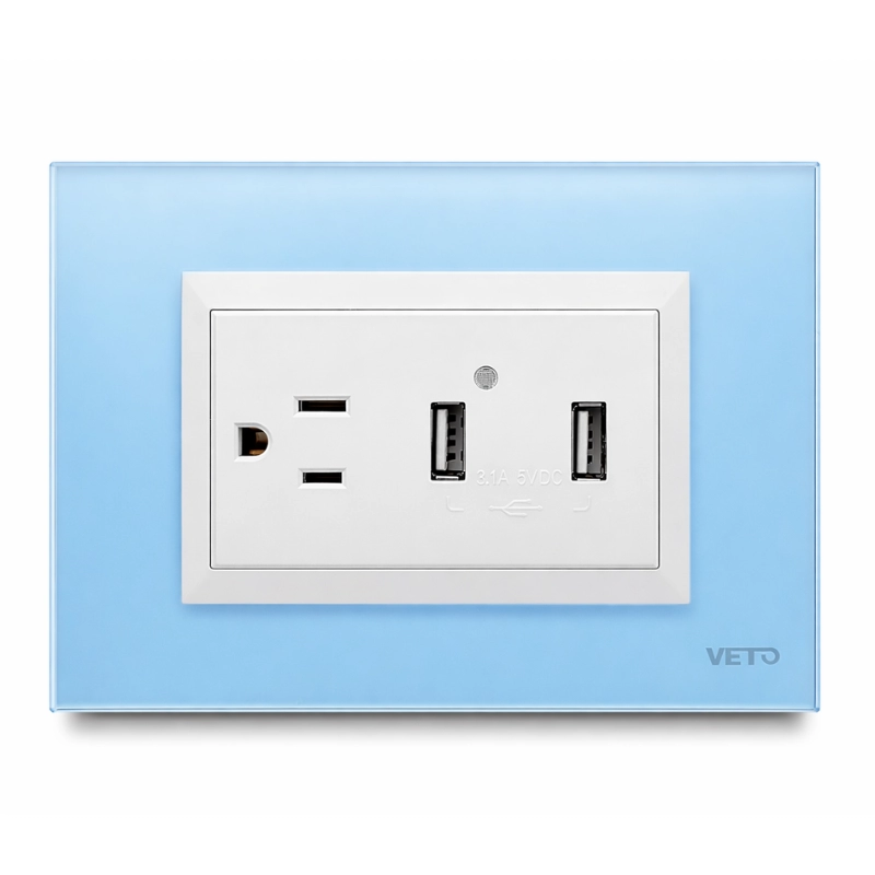 PLACA 3H Vidrio / Light Blue