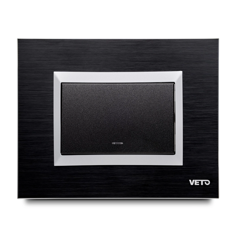 PLACA 3H / Aluminio Negro