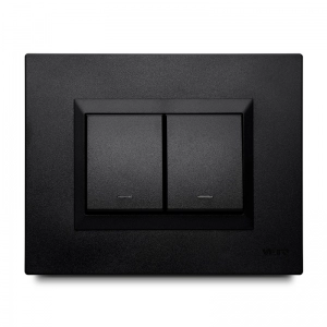 CONMUTADOR DOBLE / Negro