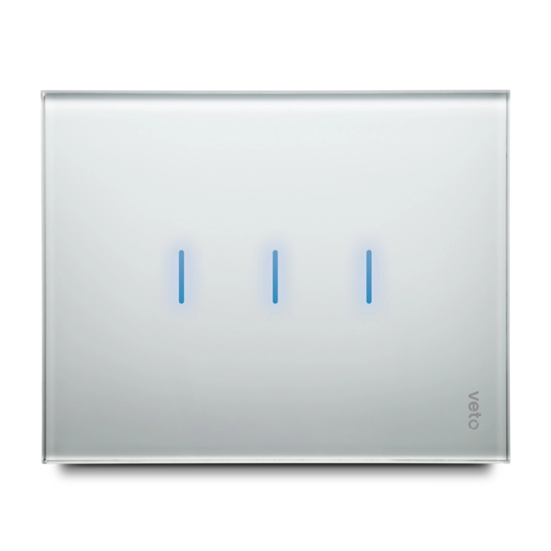 CONMUTADOR INTELIGENTE TRIPLE RF (L + N) / Blanco