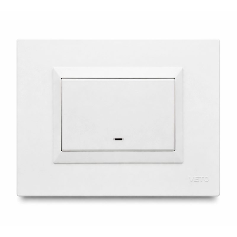 INTERRUPTOR INTELIGENTE SIMPLE c/ BALANCIN - Blanco