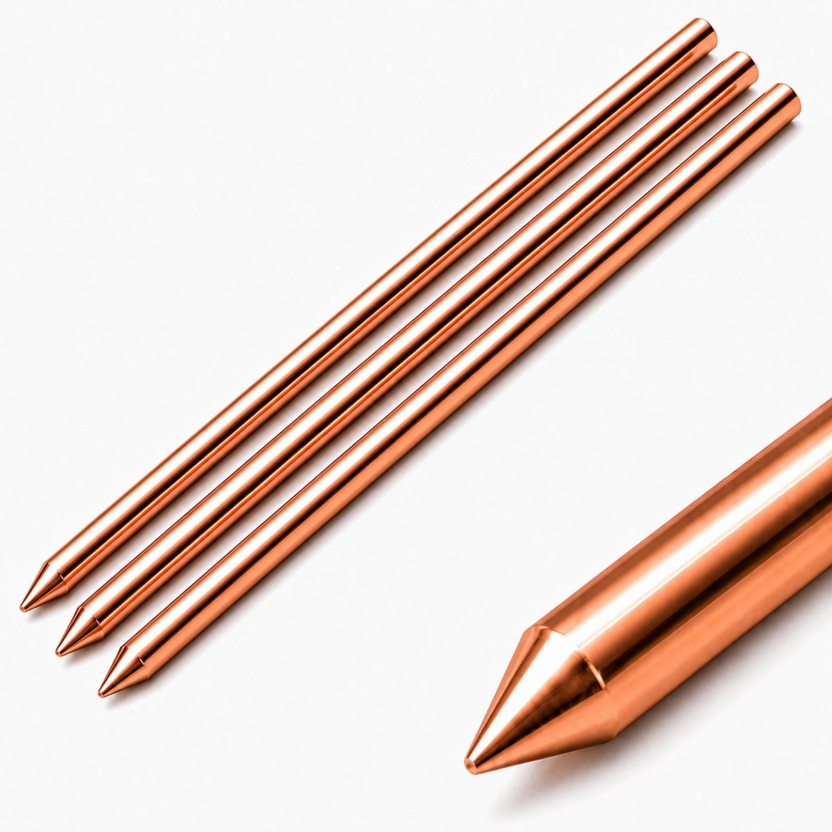 Varilla maciza de cobre 1,2 m x 5/8