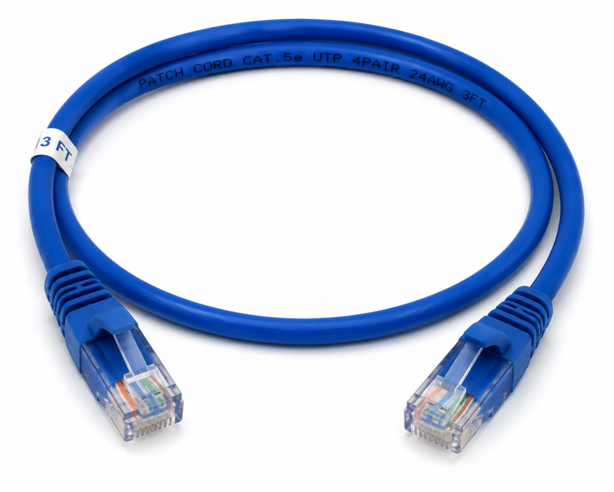Patch cord Cat 5e 3 ft azul