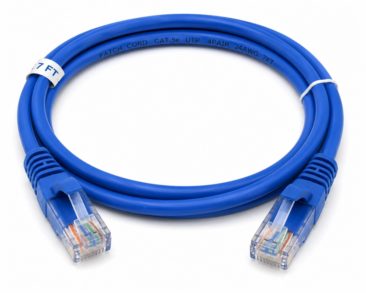 Patch cord Cat 5e 7 ft azul