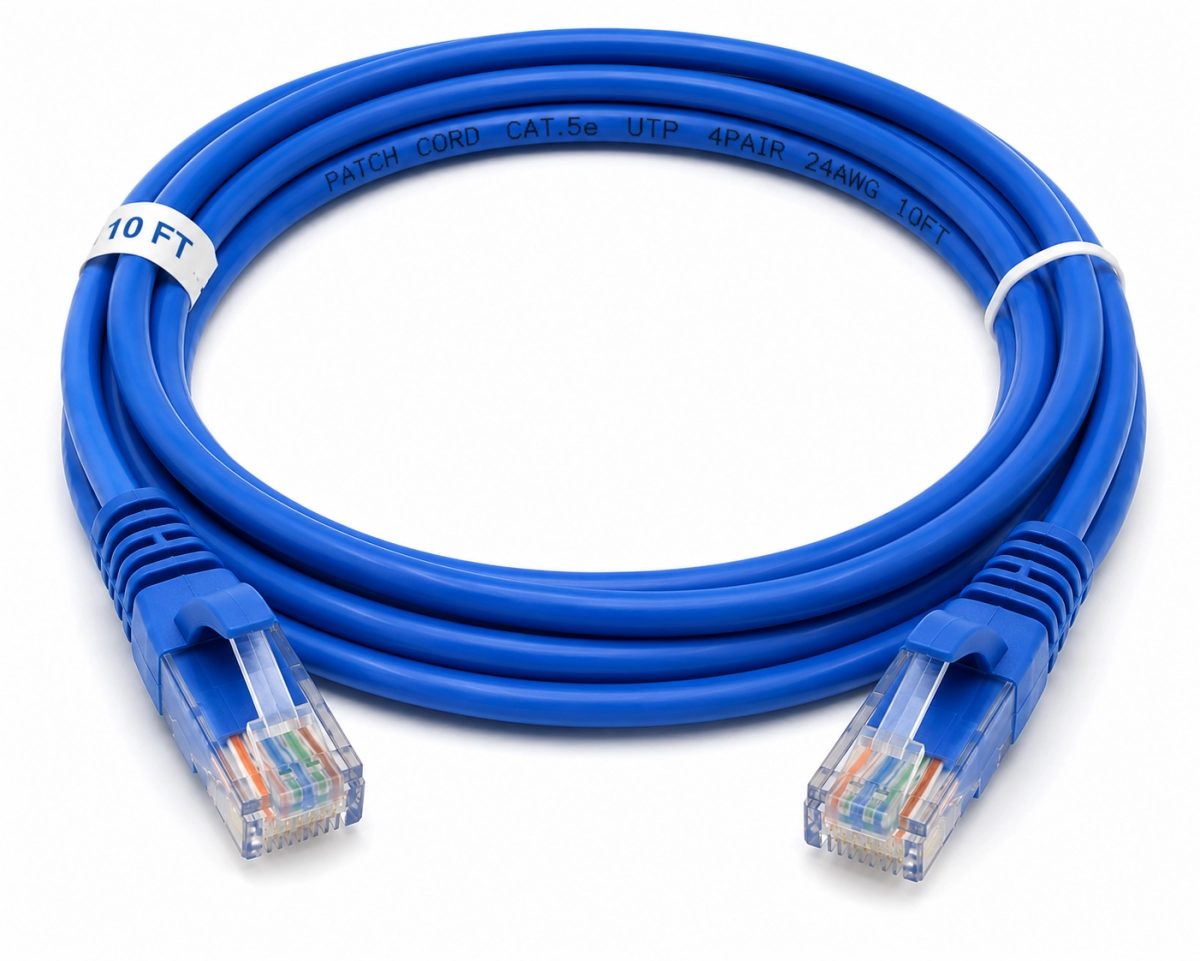 Patch cord Cat 5e 10 ft azul
