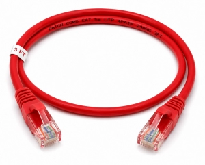 Patch cord Cat 5e 3 ft rojo