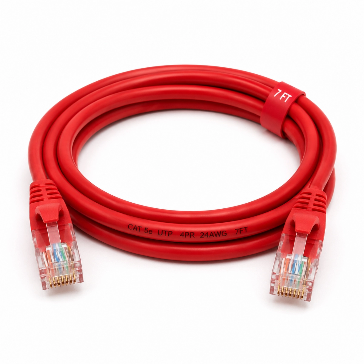 Patch cord Cat 5e 7 ft rojo