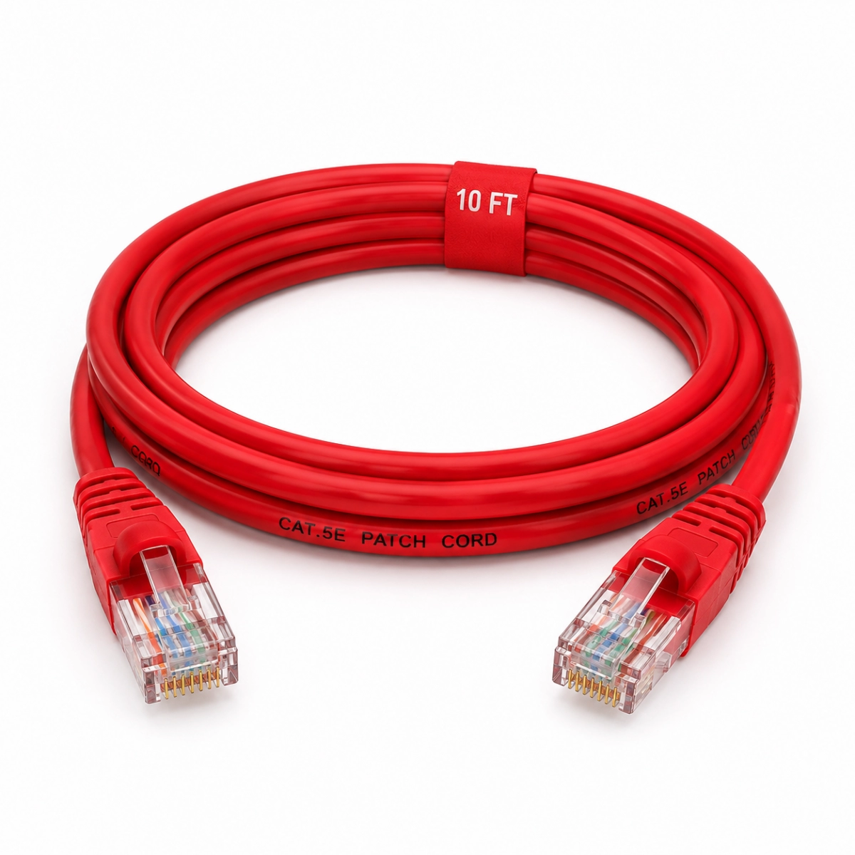 Patch cord Cat 5e 10 ft rojo