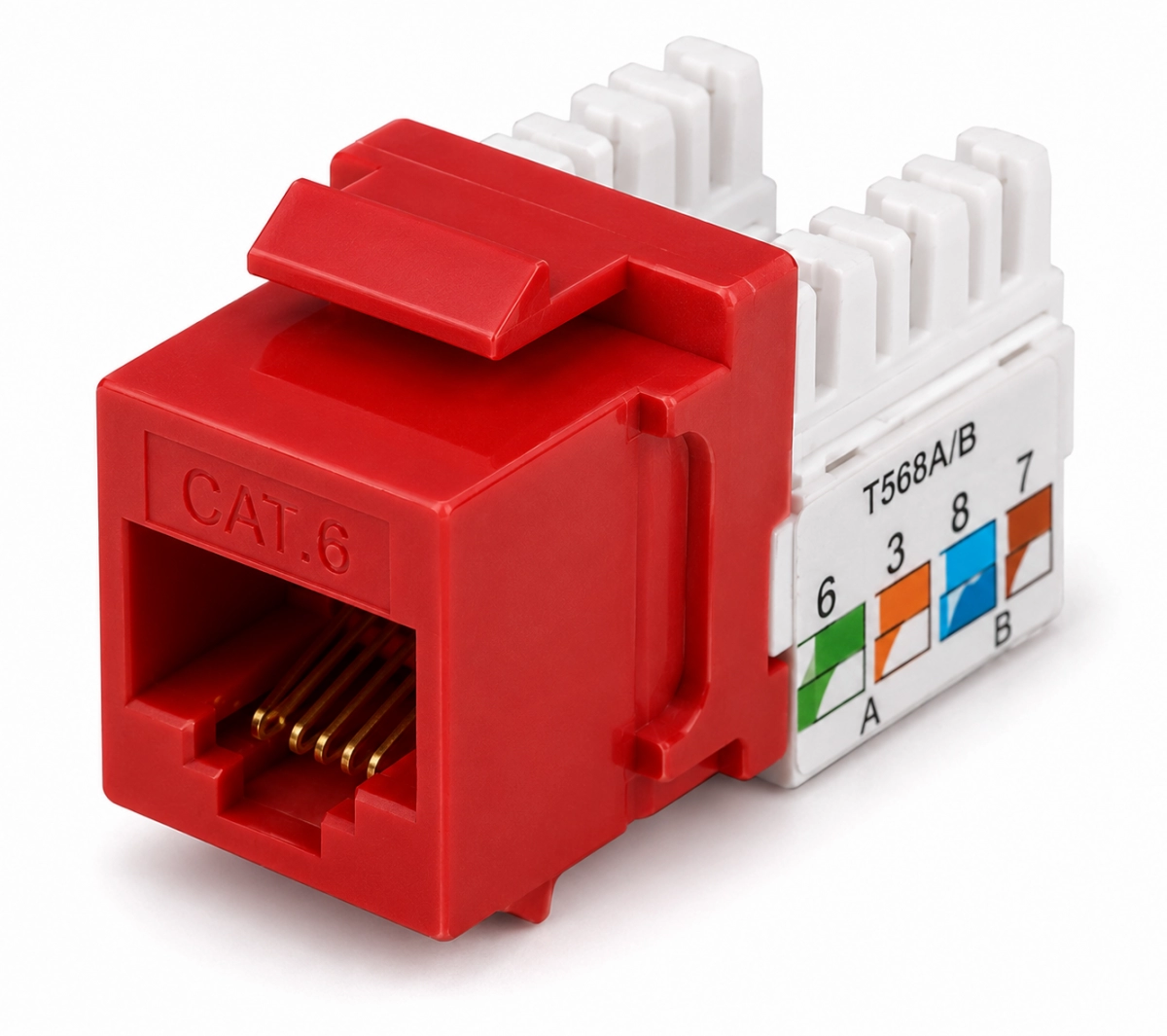 Jack Cat 6 UTP rojo