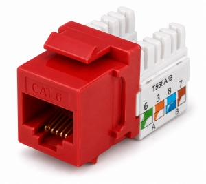 Jack Cat 6 UTP rojo