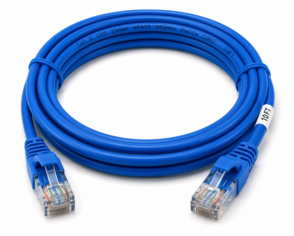 Patch cord Cat 6 10 ft azul