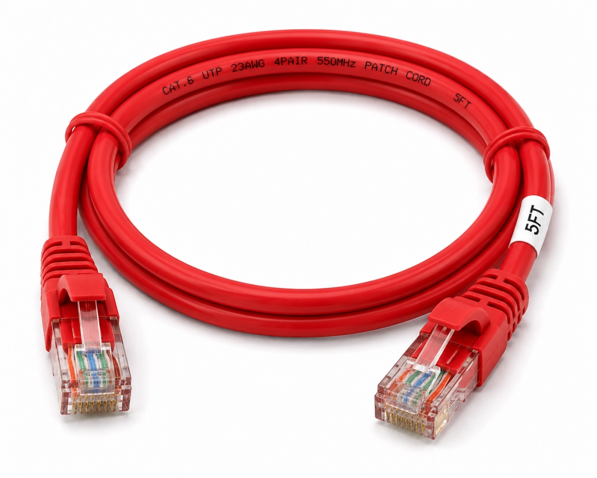 Patch cord Cat 6 5 ft rojo