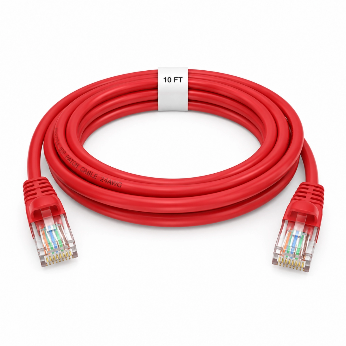 Patch cord Cat 6 10 ft rojo