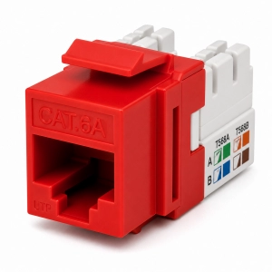 Jack Cat 6A UTP Color Rojo
