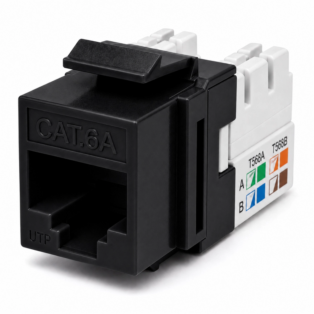 Jack Cat 6A UTP Color Negro