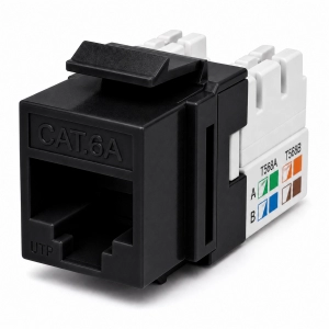 Jack Cat 6A UTP Color Negro