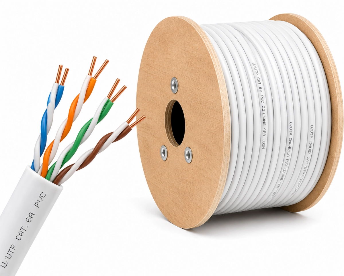 Cable U/UTP Cat 6A PVC (305 MTS)