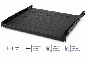 BANDEJA COMPLETA VENTILADA 1 U X 55 CM AJUSTABLE