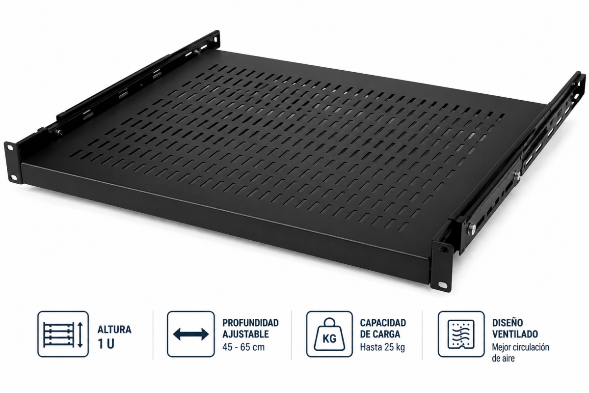 BANDEJA COMPLETA VENTILADA 1 U X 65 CM AJUSTABLE
