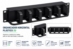 ORGANIZADOR HORIZONTAL PLASTICO 2U
