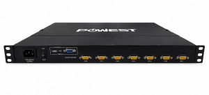 CONSOLA 1U MONITOR TECLADO MOUSE CON SWITCH KVM 8