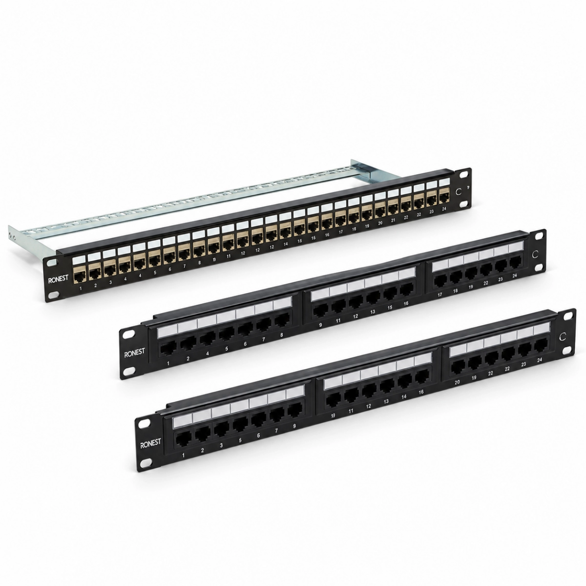 PATCH PANEL CAT 6 24 PUERTOS 1U